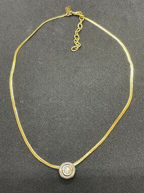 JONES NEW YORK Chain and Solitaire Slider necklace